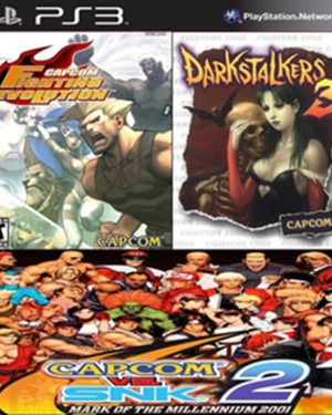 Darkstalkers 3 + Capcom Fighting Evolution + Capcom Vs SNK 2 PS3 3en1