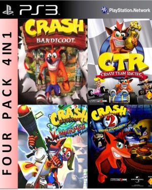 Crash Bandicoot 1 + 2 + 3 + CTR PS3 4en1