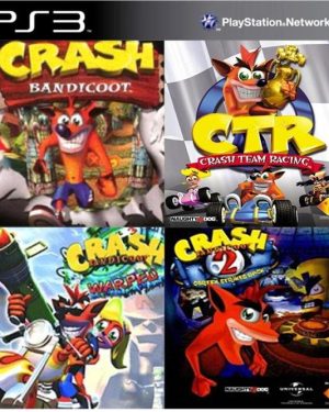 Crash Bandicoot 1+2+3+CTR + Spyro PS3 5en1