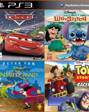 Cars + Peter Pan + Toy Story Racer + Lilo Stick PS3 4en1