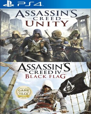 Assassin’s Creed Unity + IV Black Flag PS4 2en1