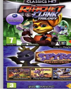 Ratchet and Clank Trilogy + Spyro The Dragon Trilogy PS3 6en1