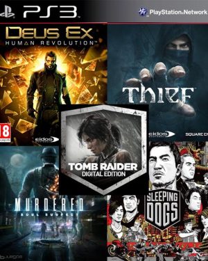 Deus Ex + Thief + Murdered + Sleeping Dogs + Tomb Raider PS3