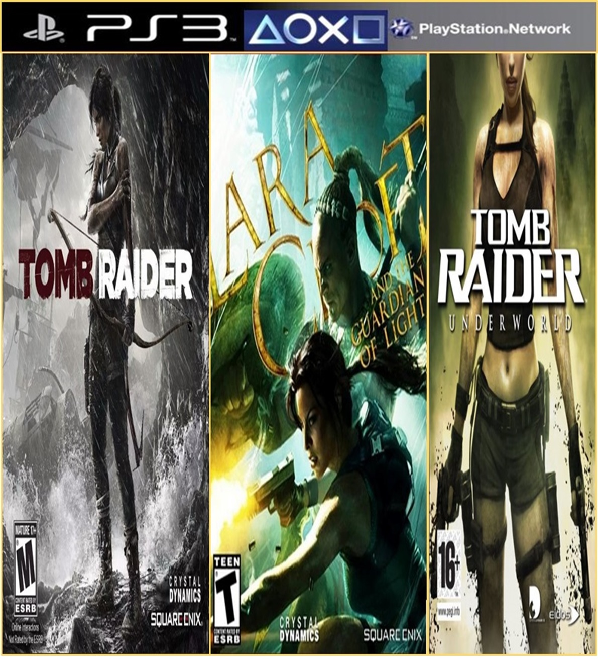 Tomb Raider Trilogia PS3 3en1