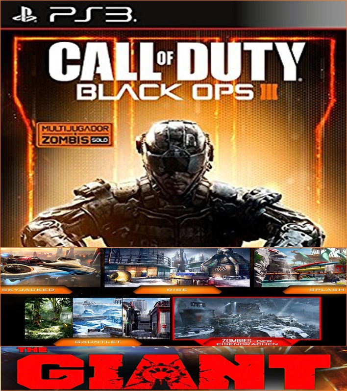 Call of Duty: Black Ops III + Giant Mapa Zombies + Awakening PS3
